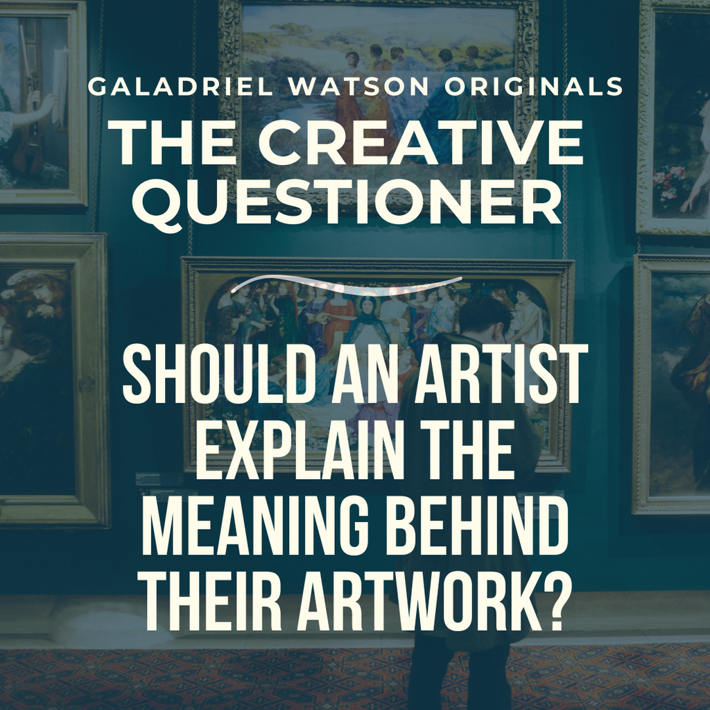Should an artist explain their artwork?